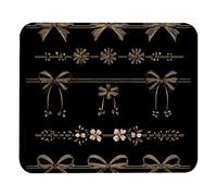 Personalizzato Tappetino per Il Mouse The Layout Pattern of Bows And Flowers Gaming Mousepad Tappetino Mouse 25x30cm per PC,Laptop,Ufficio