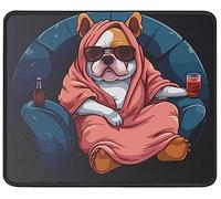 Personalizzato Tappetino per Mouse, Funny Dog on Sofa Tappetino per Il Mouse Superficie Liscia Gaming Mousepad per Ufficio Laptop PC