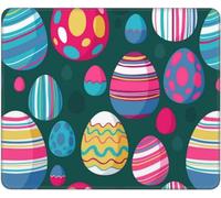 Personalizzato Tappetino per Mouse, Happy Easter Day Cute Funny Easter Bunny Eggs Tappetino per Il Mouse Antiscivolo Gaming Mousepad per PC Computer Notebook