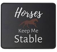 Personalizzato Tappeto Mouse, Horse Horses Keep Me Stable Tappetino per Il Mouse Pratica Gaming Mousepad per Ufficio Casa Laptop
