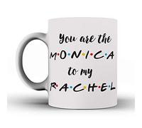 Personalizzato - Tazza Divertente Ispirata a Friends - 'Sei la Monica alla Mia Rachel' - Tazza da Caffè con Citazione - Regalo per Migliori Amici e Amicizia