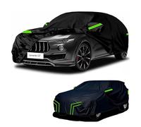 personalizzato telo copriauto per esterni Compatibile con Maserati Levante GT 2016-2024,protezione solare,dalla pioggia,dal vento,dalla polvere,adatto a tutte le stagioni(Black green)