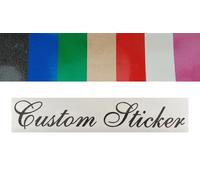 Personalizzato Testo Slogan Lettere Citazioni Decalcomania Brillantini Sparkle