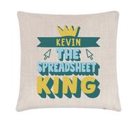 Personalizzato The Spreadsheet King Cuscino Cover Papà Giorno Migliore Scherzo