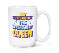 Personalizzato The Spreadsheet Regina 426ml Grande Tazza Mamma Giorno Best Joke