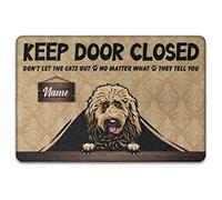Personalizzato Tieni La Porta Chiusa, Non Lasciare Uscire Il Cane, Qualunque Cosa Ti Dica Tappetino Da Bagno Divertenti Zerbino Di Benvenuto Resistente Tappetini Porta Dingresso Per Interno 40X60Cm