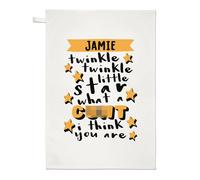 Personalizzato Twinkle Little Star Che C NT Strofinaccio Compleanno Maleducato