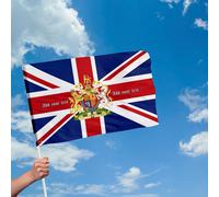 Personalizzato Union Jack Stemma Bandiera Con Manica - 4 Taglie Disponibili