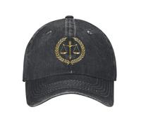 Personalizzato Unisex Cotone Legge Scale d'oro della Giustizia Berretto da Baseball Adulto Avvocato Legale Partito Regalo papà Cappello Uomo Donna Protezione Solare