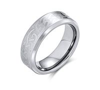 Personalizzato Unisex Irlandese Vichingo Celtico Amore Nodo Coppie Ampia Titanium Wedding Band Anelli 7 Millimetri Per Gli Uomini Le Donne Matte Silver Tone 7 Millimetri Personalizzabile