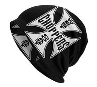 Personalizzato West Coast Iron Cross Choppers Skullies Berretti Berretti Unisex Inverno Caldo Bonnet Cappelli Lavorati A Maglia Uomo Donna Termico Elastico cap Regalo Natale Personalizzato Fidanzato
