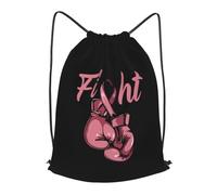 Personalizzato Zaino Coulisse Fight for The - Breast Cancer, Unisex Borsa Palestra Scuola, con Coulisse Zaino da Viaggio, per Spiaggia Viaggi 36X42cm