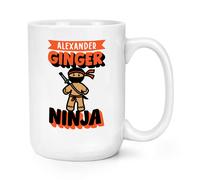 Personalizzato Zenzero Ninja 426ml Grande Tazza Gingerbread Man Compleanno Joke