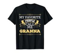 Persone preferite Chiamami Granna Nonna Famiglia Amore Maglietta