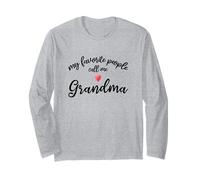 Persone preferite Chiamami Nonna Cuore Rosso Nonna Gran Maglia a Manica