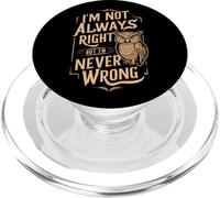 Persone sarcastiche Non ho sempre ragione ma non sbaglio mai PopSockets PopGrip per MagSafe