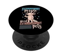 Persone straordinarie hanno bisogno di animali domestici straordinari Carino Axolotl PopSockets PopGrip Adesivo