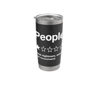 Persone Una Stella Valutazione Totale Incubo Design Bicchiere termico in acciaio inox doppia parete