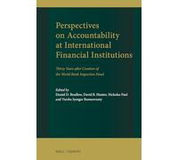 Perspectives on Accountability at International Financial Institutions: Thirty Years After Creation of the World Bank Inspection Panel