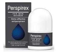 PERSPIREX Antitraspirante MASSIMA FORZA UOMO Clinicamente testato per ridurre la sudorazione pesante per gli uomini, deodorante roll on, fino a 5 giorni di freschezza e protezione dal sudore di lunga