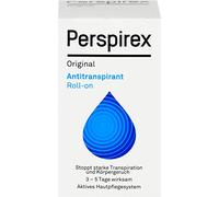 Perspirex Original - Antitraspirante Ascelle Roll-on, Soluzione Efficace Contro la Sudorazione e gli Odori, Senza Profumazione, Formula Dermatologicamente Testata, Ideale per Uso Quotidiano, 20ml
