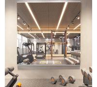 pertetey Specchio da palestra per la casa, 160 x 61 cm (ciascuno), confezione da 2, grande, in vetro temperato senza cornice, montaggio a parete, per yoga, esercizi e studi di danza