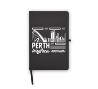 Perth City Travel Australia Notebook, pagine bianche, copertina in similpelle, agenda, diario, quaderno di lavoro