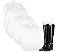 Perthlin 8 Pezzi 4 Paia Inserti Sagomati per Stivali Supporto per Stivali Alti Multi Dimensione Donne e Uomini(Transparent)