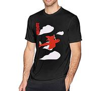 pertu Man Hayao Miyazaki Porco Rosso T Shirts Tees Casual Blouse Tops Size L
