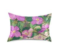 Peru Cantuta Beauty Summer Flowers King Satin Federa per cuscino con chiusura a busta per capelli Dimensioni standard con chiusura a busta per camera 50 x 66 cm