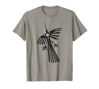 Perù Linee di Nazca Colibrì Condor Silhouette Natura Simbolo Maglietta