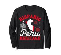 Peru Pride Flag Hispanic Heritage Month Maglia a Manica