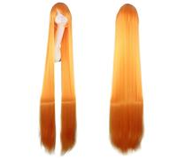 Perücke für Cosplay Perücke altes Kostüm Universal 120 150cm langes glattes Haar Anime Farbe Haar cos Perücke Farbe: 122-22 (150CM)
