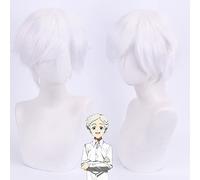 Perücke für Fasching Nachtleben CluI Party Dress Up Perücke Cosplay Perücke Promised Neverland Norman Reversed White