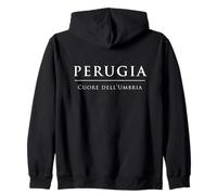 Perugia Cuore dell'Umbria Città Italiana Viaggi Felpa con Cappuccio