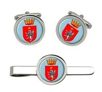Perugia (Italia) Gemelli E Fermacravatta Set