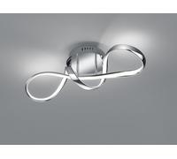 PERUGIA PLAFONIERA LED 28W 3400lm, 4000K CROMO CON DIMMERAZIONE AD INTERRUTTORE L.60CM