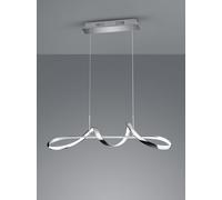 PERUGIA SOSPENSIONE LED 37W 4500lm, 4000K CROMO CON DIMMERAZIONE AD INTERRUTTORE L.81CM