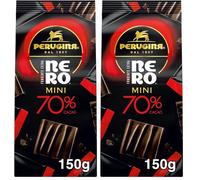 PERUGINA NERO Mini 70% Cioccolatini Fondenti, Sacchetto 150g (Confezione da 2)
