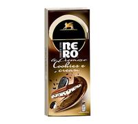 Perugina Nero Tavoletta Le Cremose al Gusto Cookies e Cream al Cioccolato Extra Fondente con Ripieno di Crema al Latte e Pezzetti di Biscotti al Cacao 100g