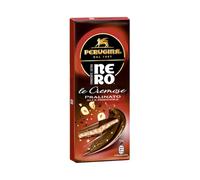 Perugina Nero Tavoletta Le Cremose al Gusto Pralinato alla Nocciola al Cioccolato Extra Fondente con Ripieno di Nocciole 100g