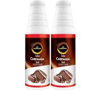 PERUGINA PROFESSIONAL Salsa per Dessert Dark, Bottiglia 1 kg (Confezione da 2)