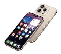 Perusha Display Falso Giocattoli Cellulare modello metallico Non Funzionale replica 1:1 telefono per il telefono 16 Pro Max Falso Giocattoli Cellulari, schermo Colore dorato 16pro Max