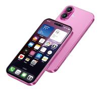 Perusha Display Falso Giocattoli Cellulare modello metallico Non Funzionale replica 1:1 telefono per il telefono 16 Giocattoli falsi del telefono Cellulare, schermo Colore Rosa 16