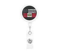 Peruvian American Half Peru Half America Flag Retrattile Porta badge Reel Clip Porta carte d'identità per infermiere Student Office Worker