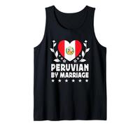 Peruvian by Marriage Peruvian Wife Husband Peru Flag Canotta