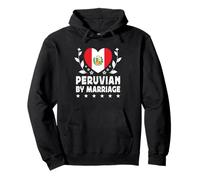 Peruvian by Marriage Peruvian Wife Husband Peru Flag Felpa con Cappuccio