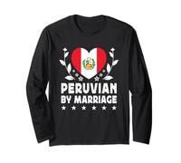 Peruvian by Marriage Peruvian Wife Husband Peru Flag Maglia a Manica