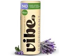 PERUVIAN HEALTH VIBE Vibe - Deodorante naturale senza alluminio, per uomo e donna, controllo duraturo degli odori, con olio di cocco biologico e cera d'api, per pelli sensibili, senza bicarbonato né