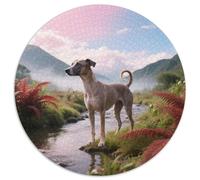 Peruvian Inca Orchid Gioco Circolare Da 1000 Pezzi Con Pet Dog, Stimolante E Raffinato, Perfetto Per Serate Tranquille 1000pcs (67.5x67.5cm)